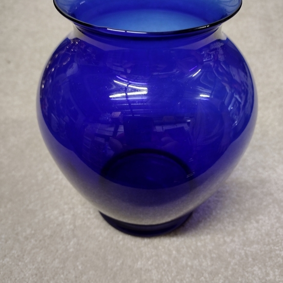 Other - Elegant Blue Glass Vase